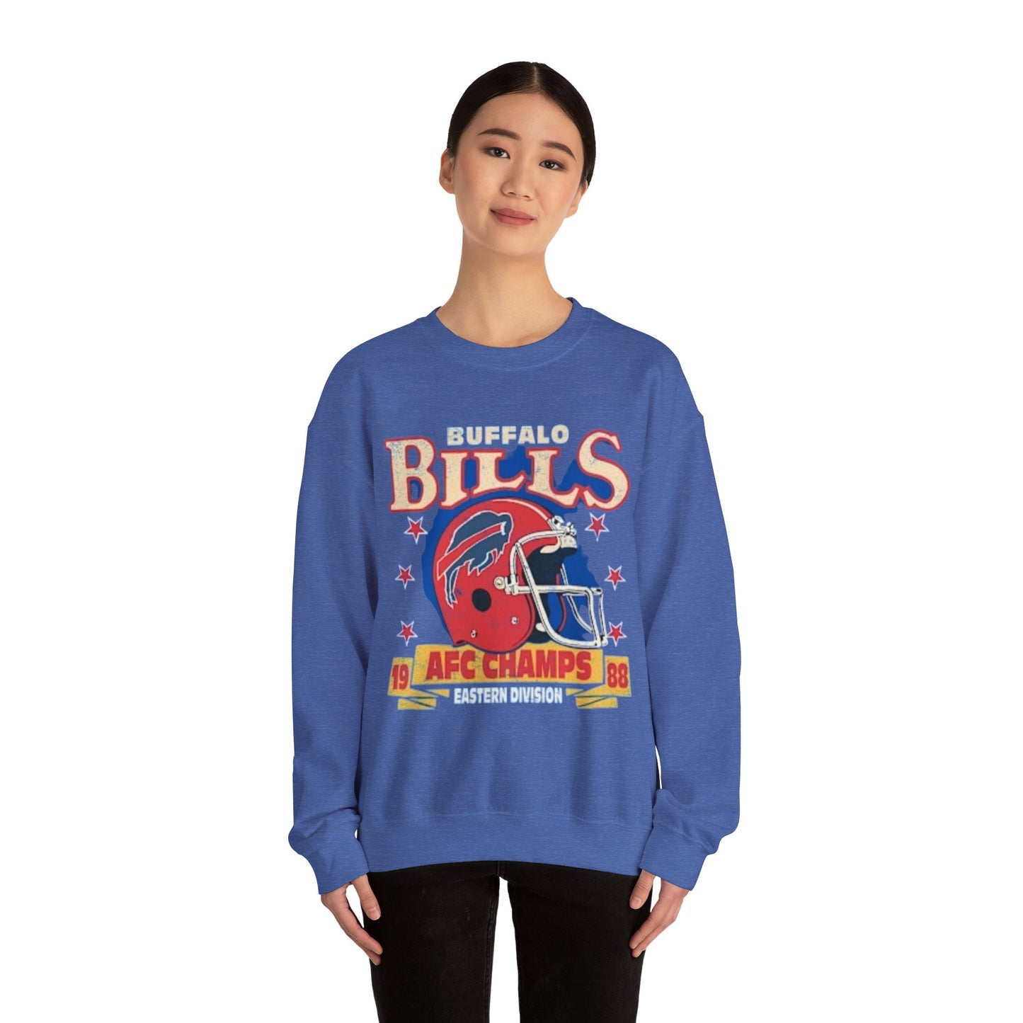 Buffalo Bills AFC Champions Sweatshirt, Vintage Retro Unisex Top, 1988 Champs