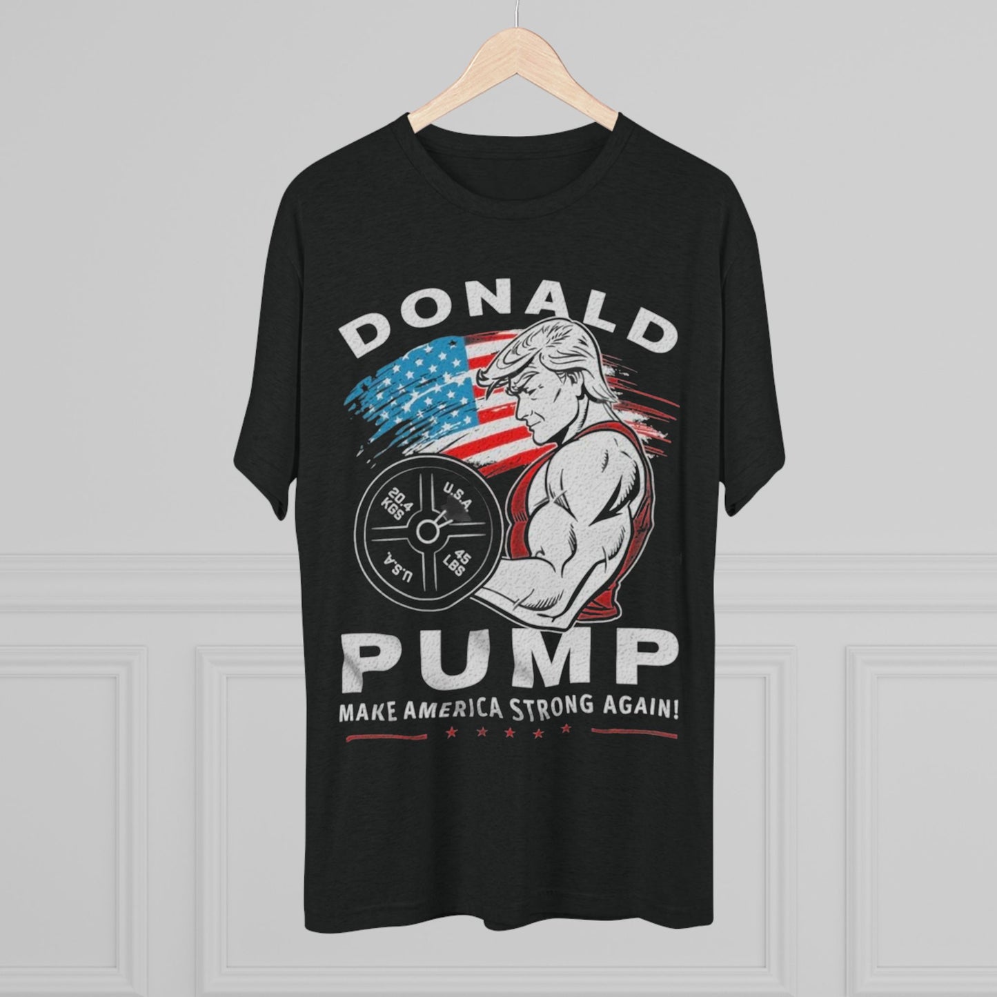 Donald “Pump” Trump 2024 President Lifting Weights Tee, Unisex Workout