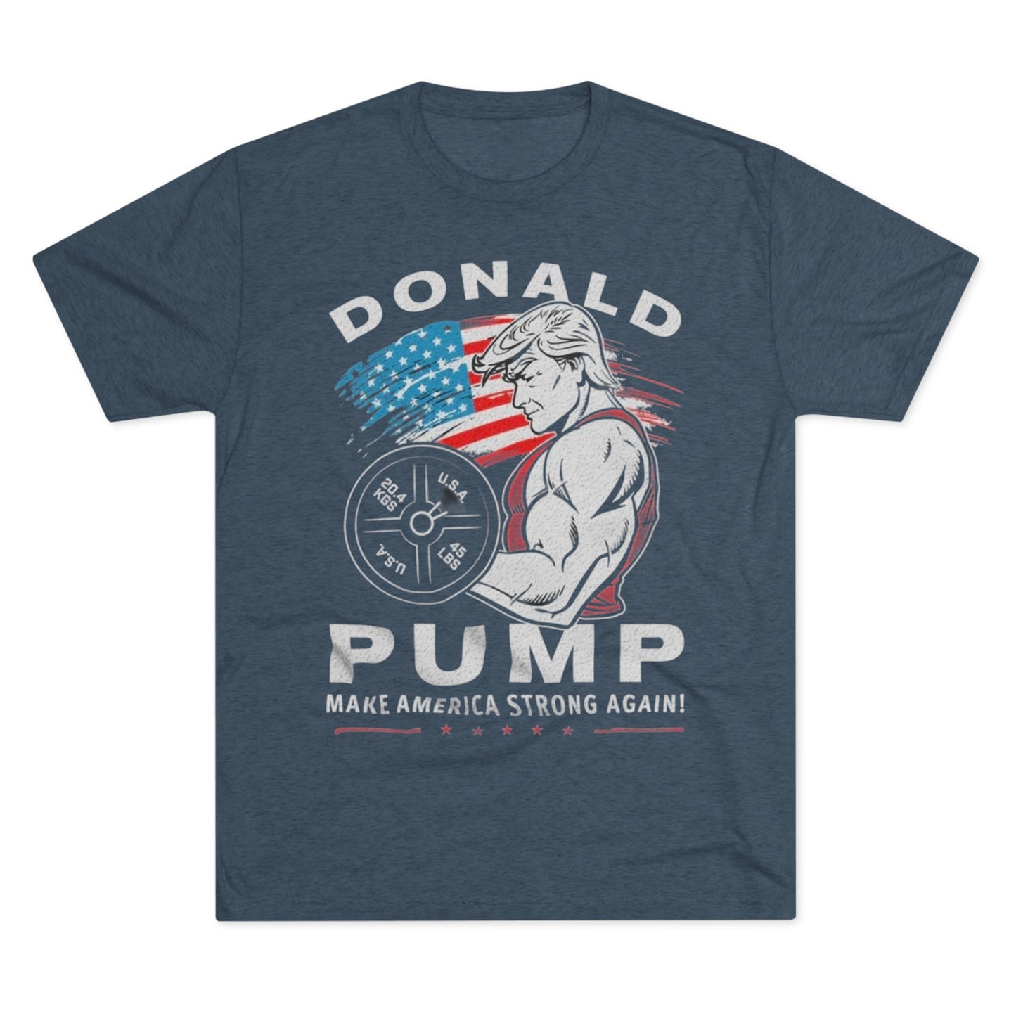 Donald “Pump” Trump 2024 President Lifting Weights Tee, Unisex Workout