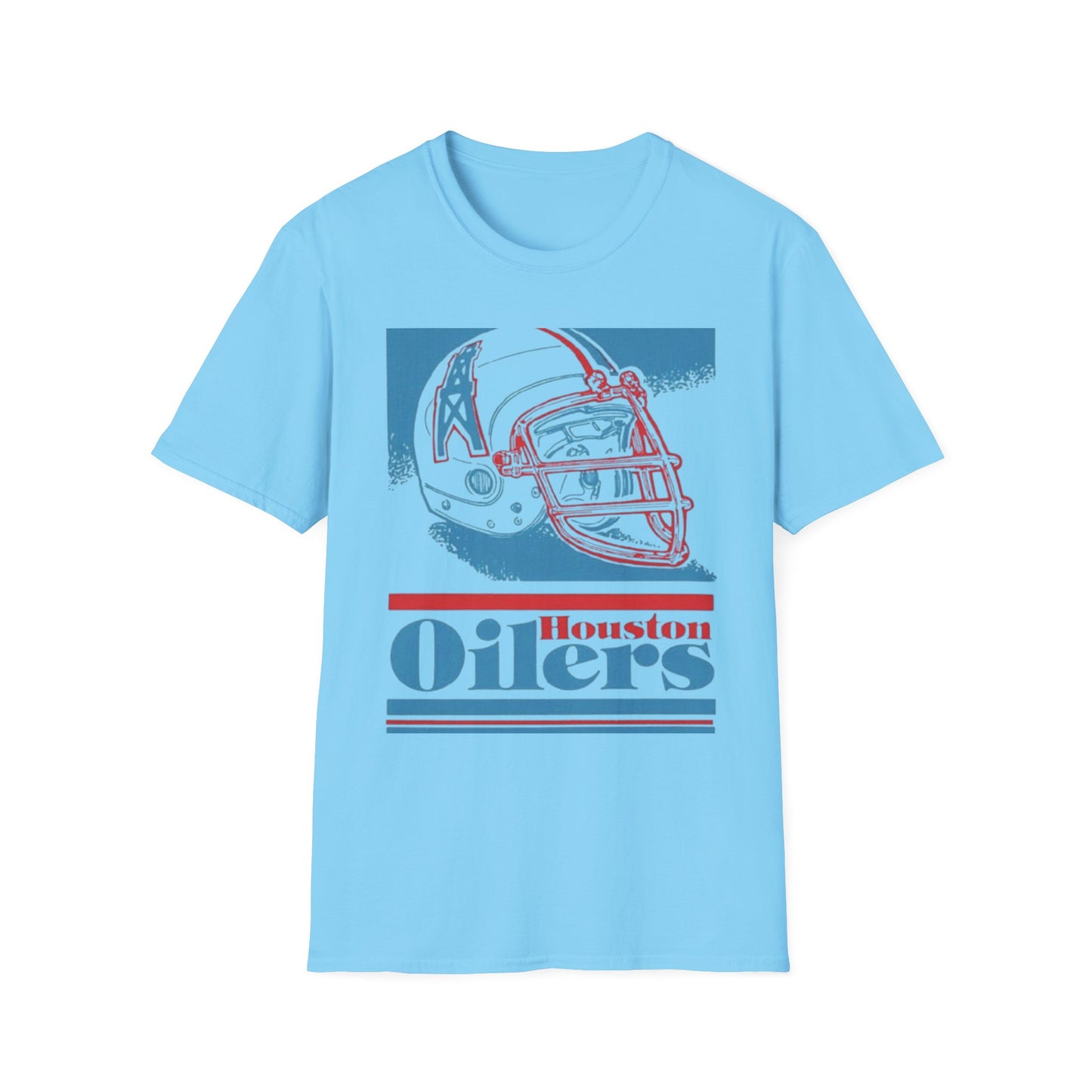 Classic Houston Oilers Unisex Tee, Vintage NFL Logo Softstyle, Tennessee Titans