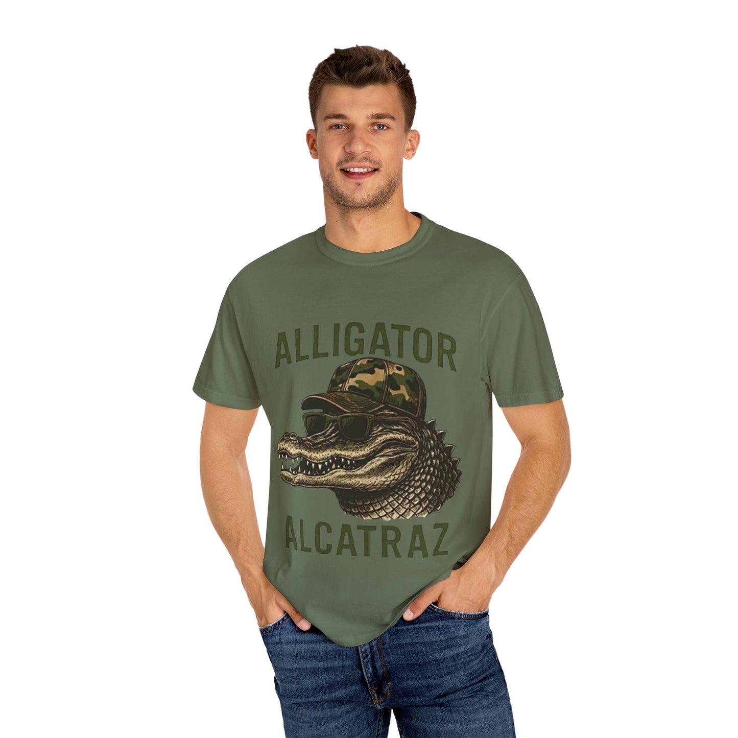 Patriotic USA 2025 MAGA Alligator Alcatraz T-shirt, Trump Support Tee, Patriotic
