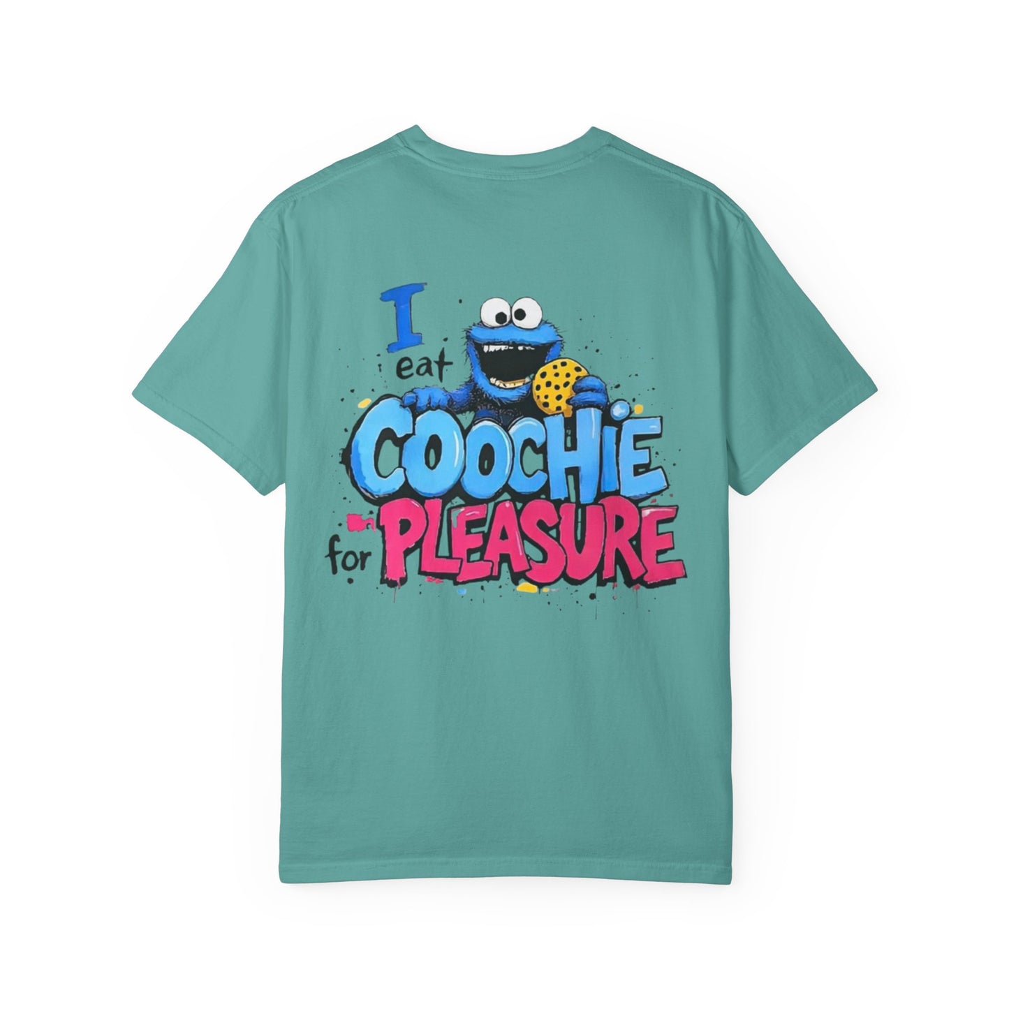 Cookie Monster Unisex Tshirt Funny Sesame Street Tee Comedy Shirt, I Eat Coochie