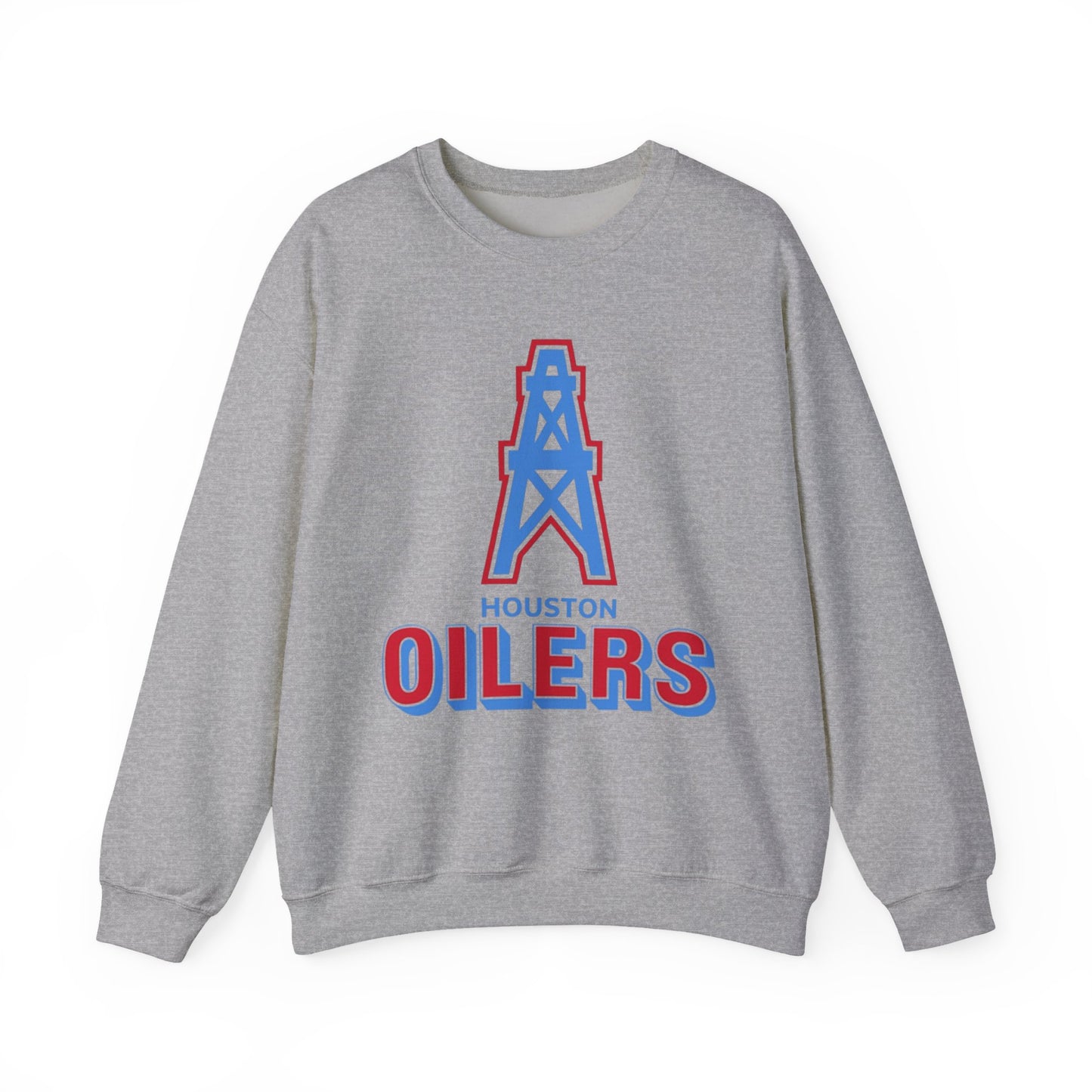 Houston Oilers Throwback Sweatshirt, Unisex NFL Football Crewneck, Vintage 1960