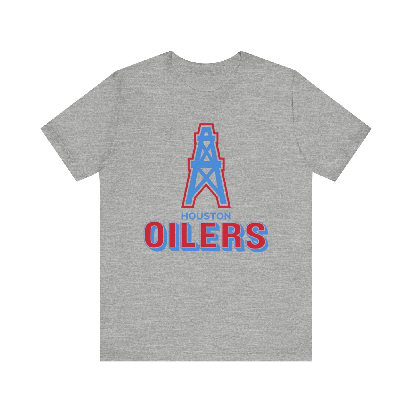 Houston Oilers Throwback Tee, NFL Unisex Jersey Short Sleeve Shirt, Vintage