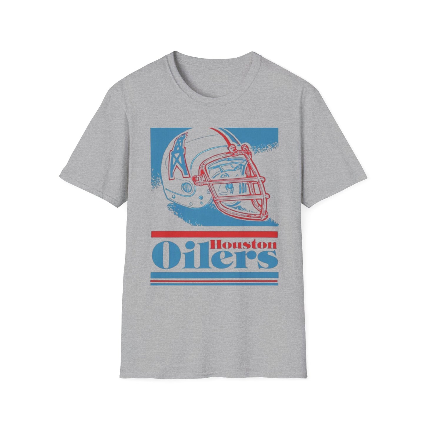 Classic Houston Oilers Unisex Tee, Vintage NFL Logo Softstyle, Tennessee Titans