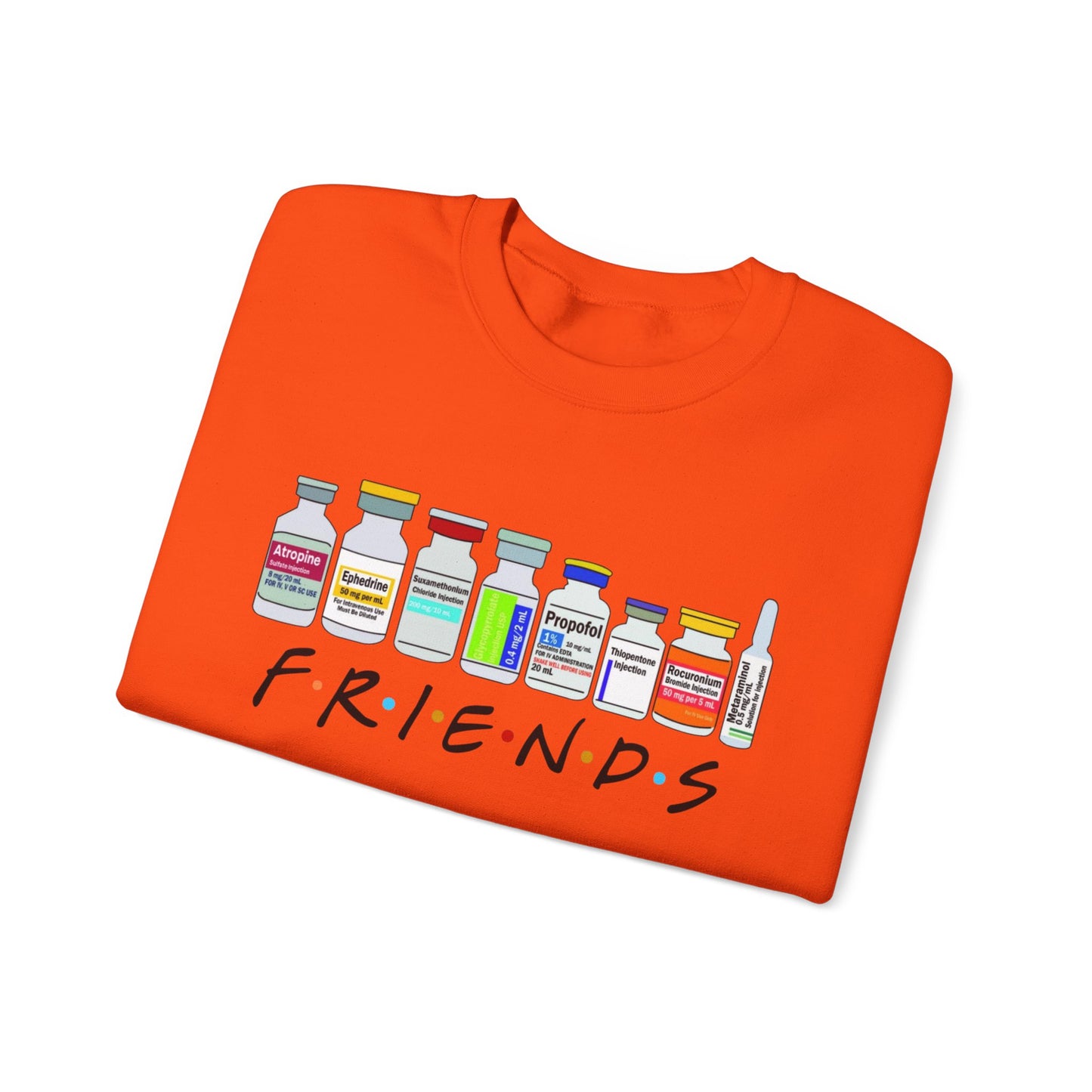 Medical Sedation Friends Healthcare RN Unisex Heavy Blend™ Crewneck Sweatshirt