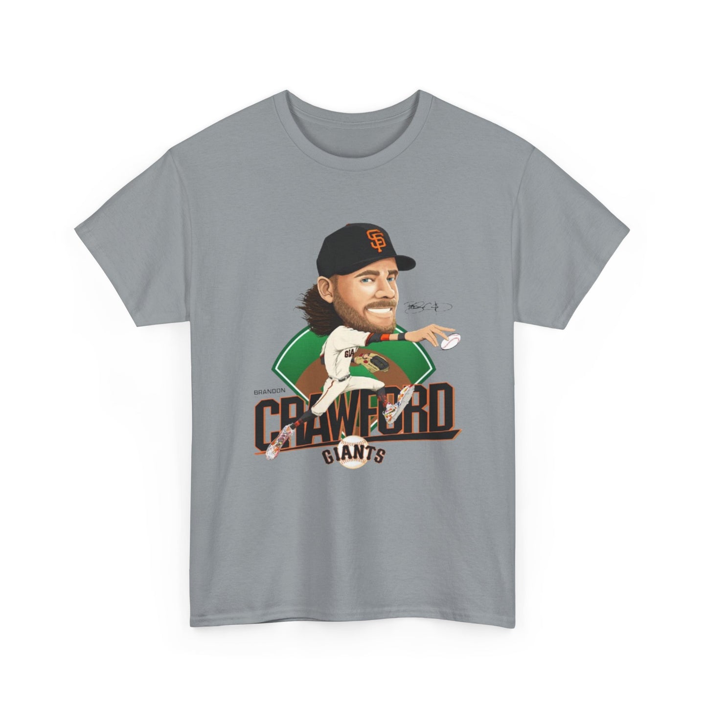 Brandon Crawford 35 MLB Design San Francisco Giants Replica Unisex Tee, Legend