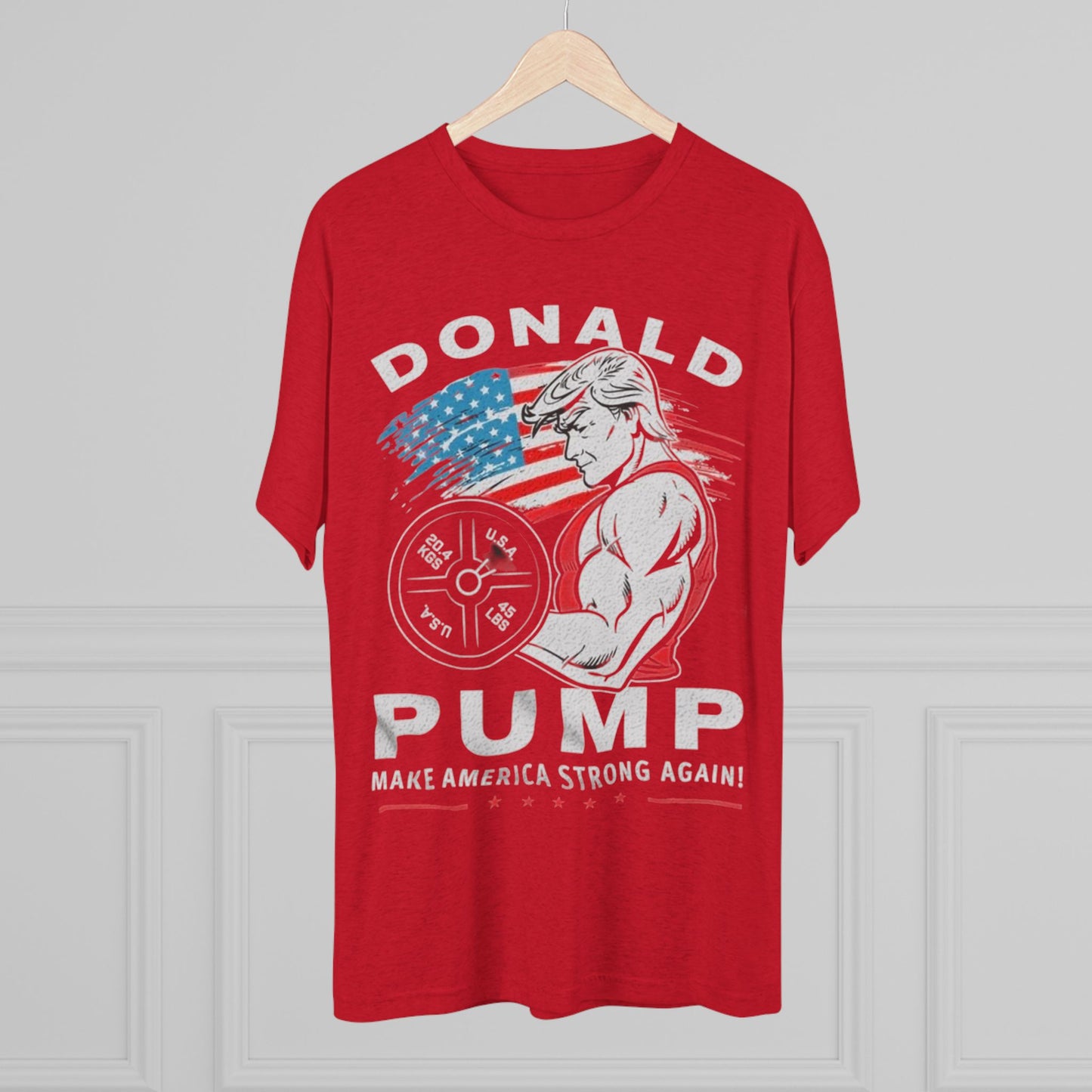 Donald “Pump” Trump 2024 President Lifting Weights Tee, Unisex Workout