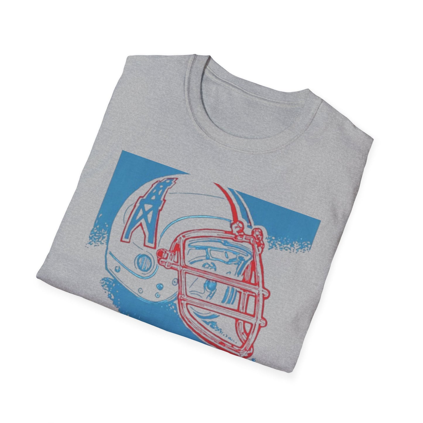 Classic Houston Oilers Unisex Tee, Vintage NFL Logo Softstyle, Tennessee Titans