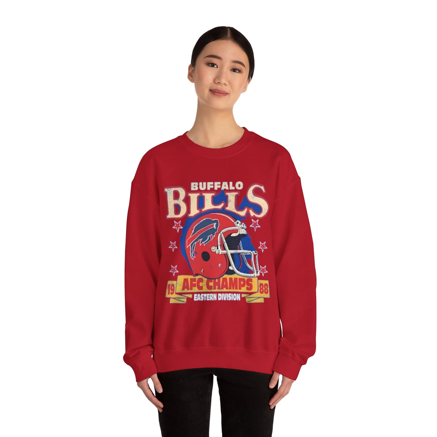 Buffalo Bills AFC Champions Sweatshirt, Vintage Retro Unisex Top, 1988 Champs