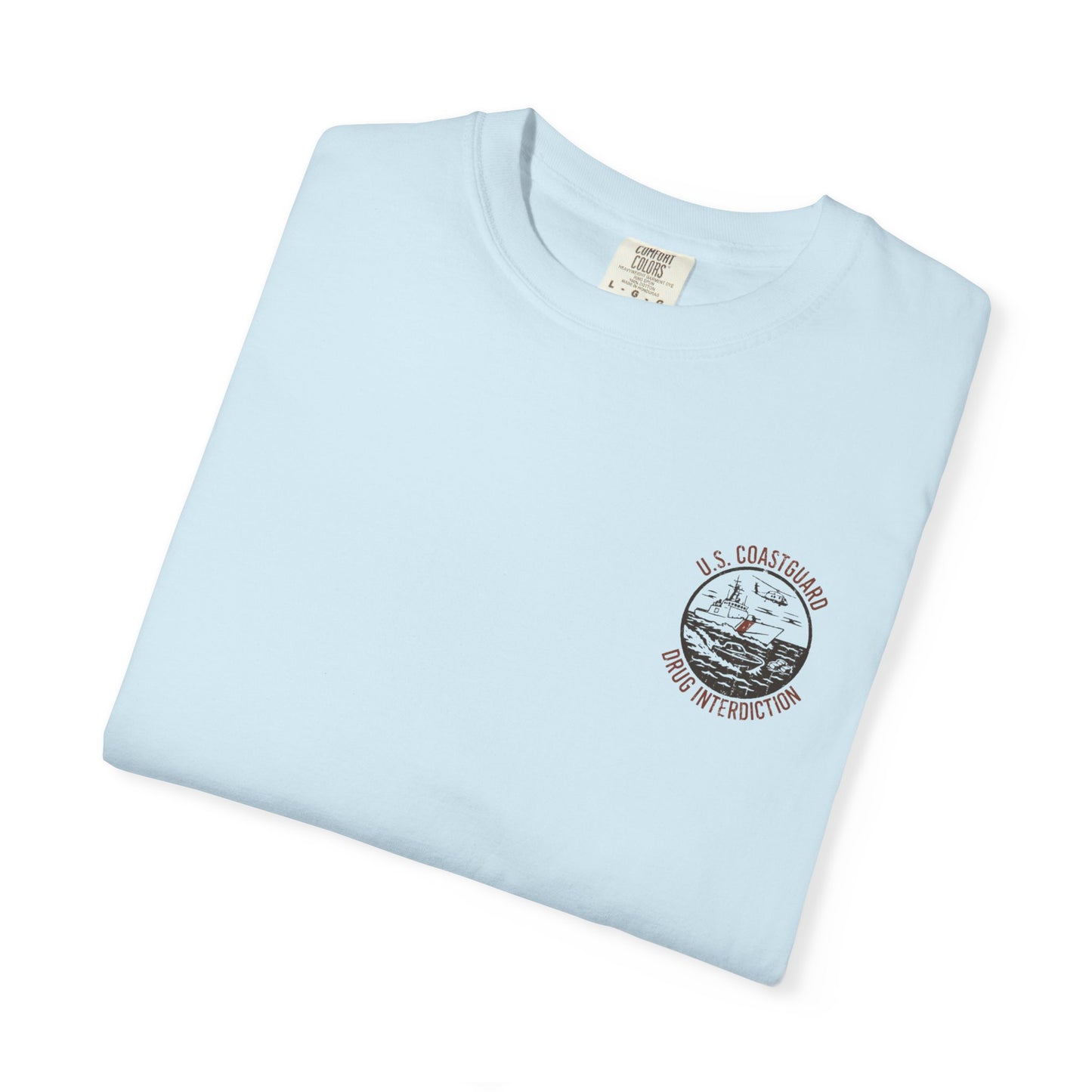 US Coastguard Drug Interdiction Team Tee, Boat Helicopter Cutter Vessel, Unisex