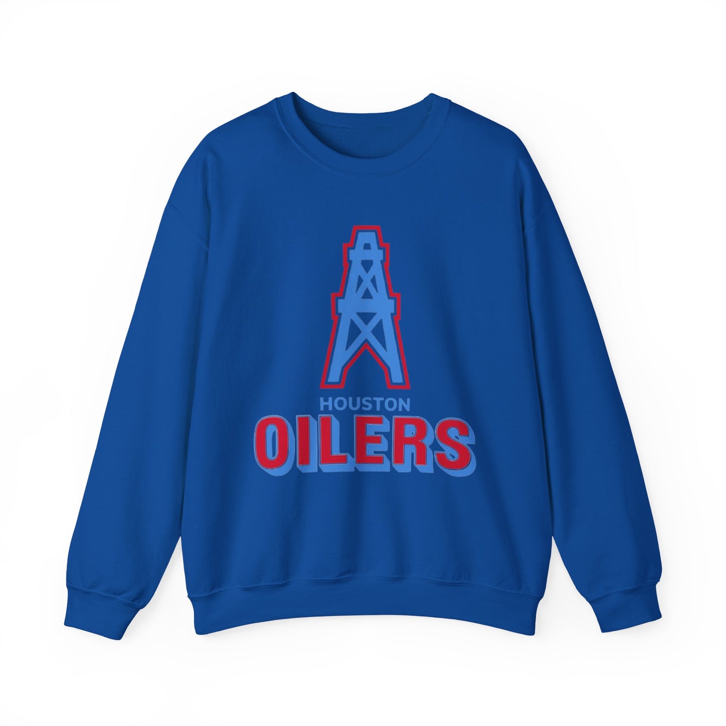 Houston Oilers Throwback Sweatshirt, Unisex NFL Football Crewneck, Vintage 1960