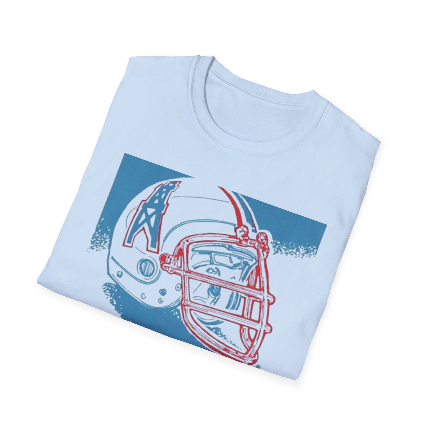 Classic Houston Oilers Unisex Tee, Vintage NFL Logo Softstyle, Tennessee Titans